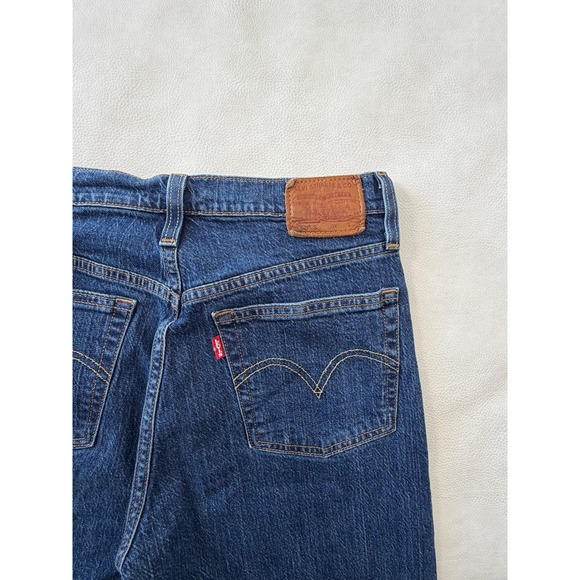 Levis Premium 501 S Skinny Jeans Dark Wash Indigo High Rise Womens 26 28x28 - Picture 8 of 9